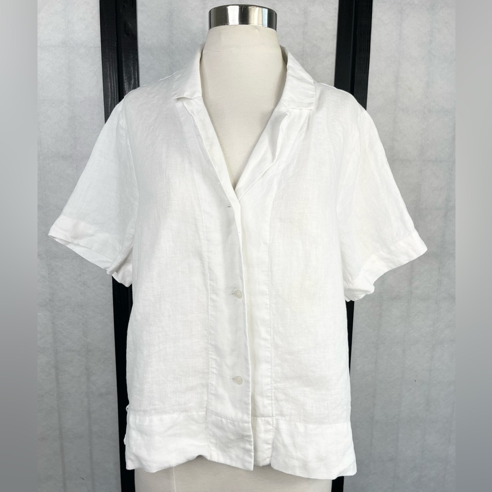 Quince Ivory Short Sleeve Shirt